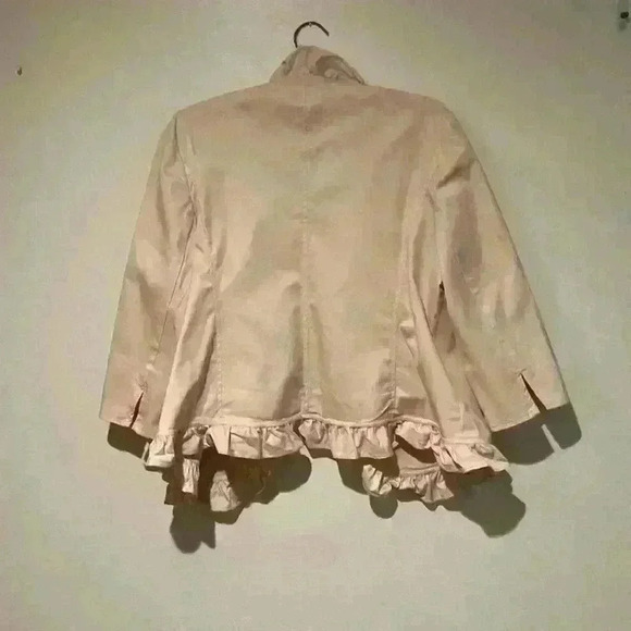 Talbots ruffled blazer/jacket - Picture 2 of 8